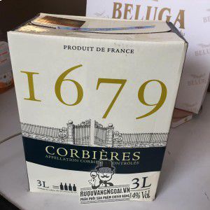 Vang bịch Pháp 1679 Corbieres 3L uống ngon