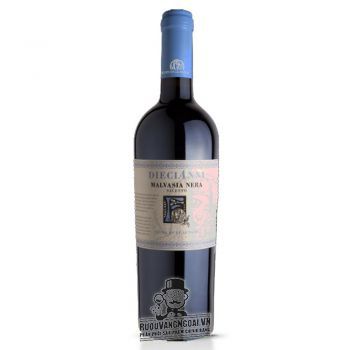 Rượu Vang Đỏ Diecianni Malvasia Nera uống ngon