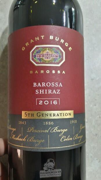 Rượu vang Grant Burge 5th Generation Barossa (Red - White)