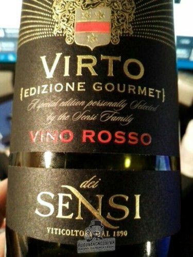 Rượu vang Virto Vino Rosso Dei Sensi