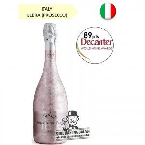 Rượu Vang Ý Sensi Moscato Rosé Sparkling 18K cao cấp bn2