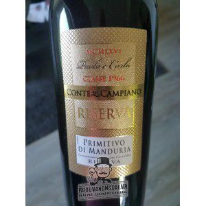 Rượu Vang Chát Paolo E Carlo Primitivo Di Manduria Riserva thượng hạng bn3