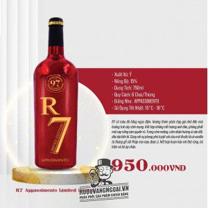 Rượu Vang R7 Appassimento Limited Edition cao cấp bn3