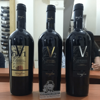 Rượu Vang Ý V3 NEGROAMARO DEL SALENTO bn2